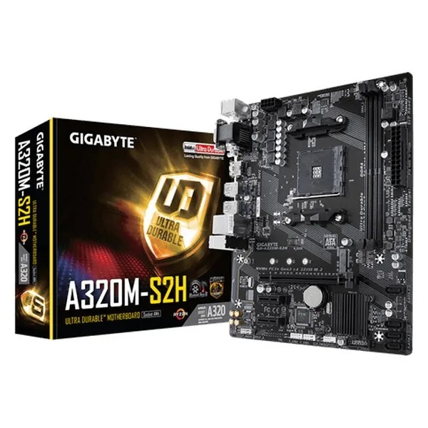 Материнская плата Gigabyte GA-A320M-S2H mATX AMD A320 | Компьютеры и офис