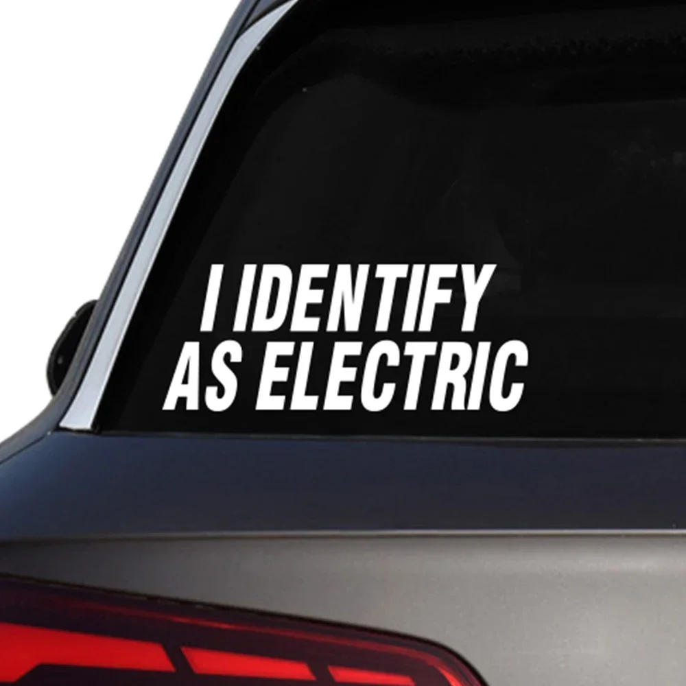 I Identify As Electric Car Sticker 2