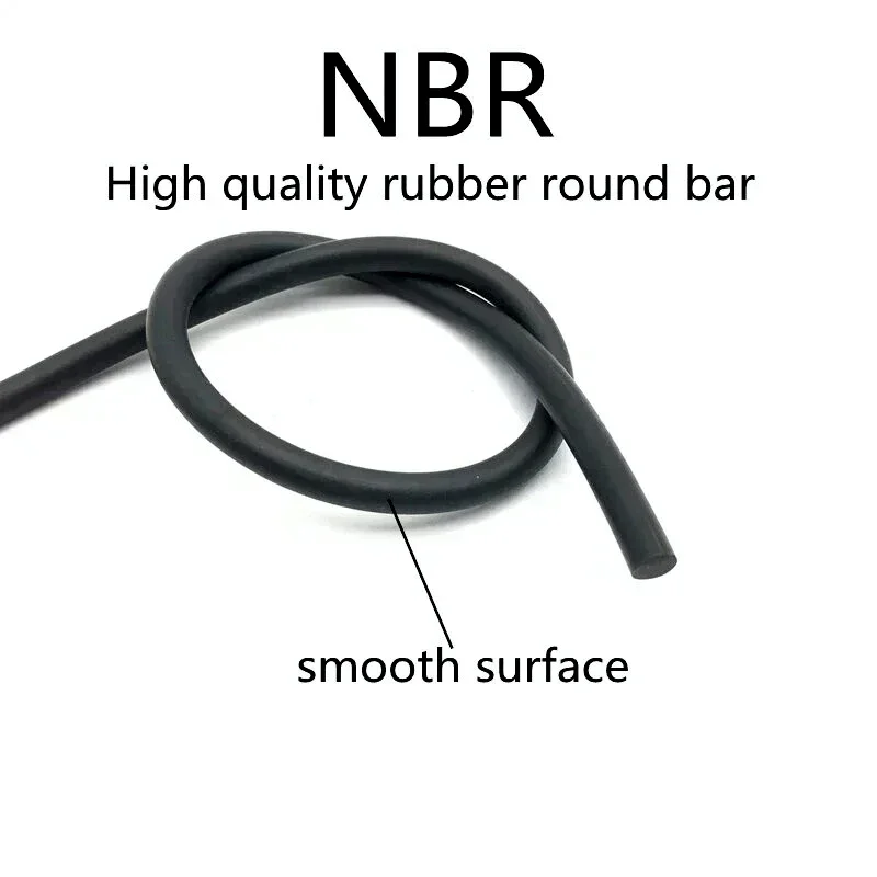 Description Picture 3 of itemNBR Black Rubber Strip Seal OD0.8~10mm High Temperature Oil Resistant Nitrile Sealing Rope Solid High-Quality Round Strip
