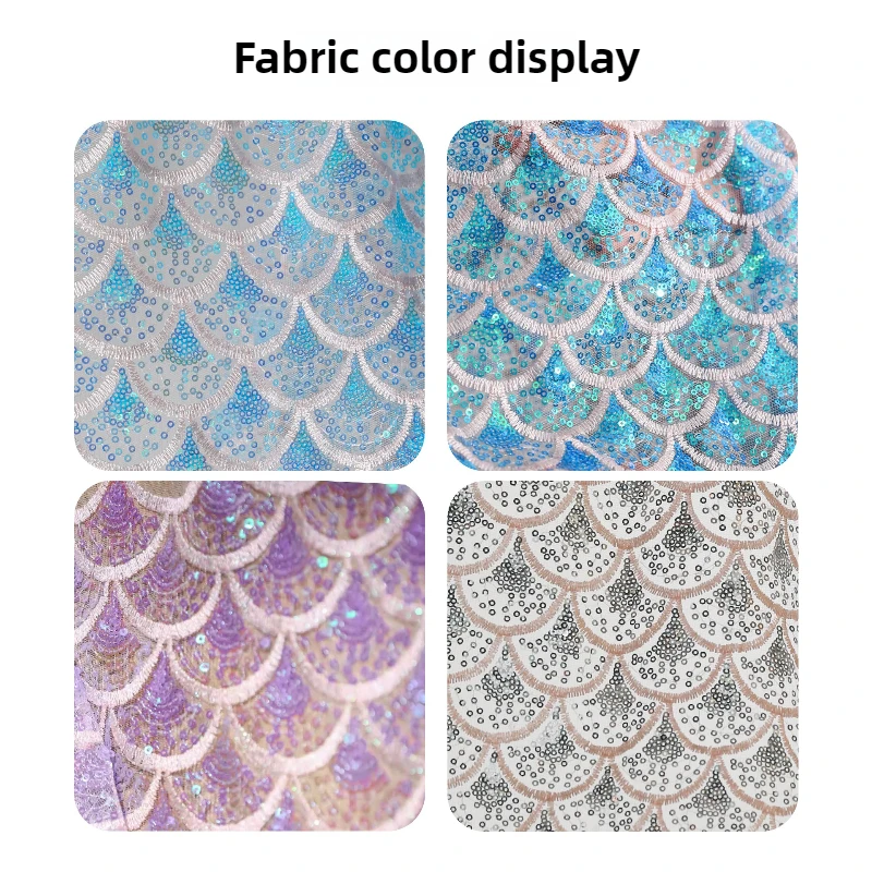 Sequin Mesh Embroidery Fabric 2