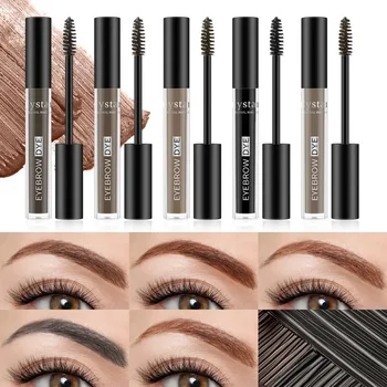 Heallor Natural Lasting Eyebrow Tint Cream Black Brown Liquid Eyebrow Dye Shaping Enhancers Waterproof Sweatproof Wild Eye Brow - Thumbnail 2