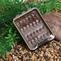24pcs Fly Fishing Flies Kit with Waterproof Fly Box 6