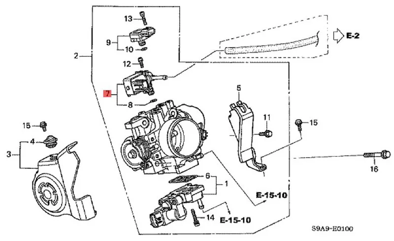 válvula solenóide de controle de purga para honda tanque de