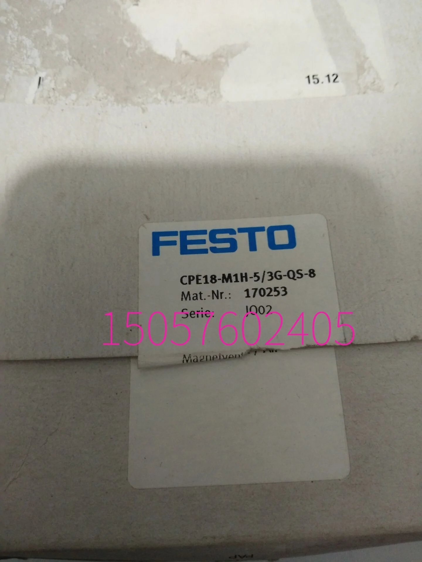 

Festo Solenoid Valve CPE18-M1H-5/3G-QS-8 170253 Genuine From Stock