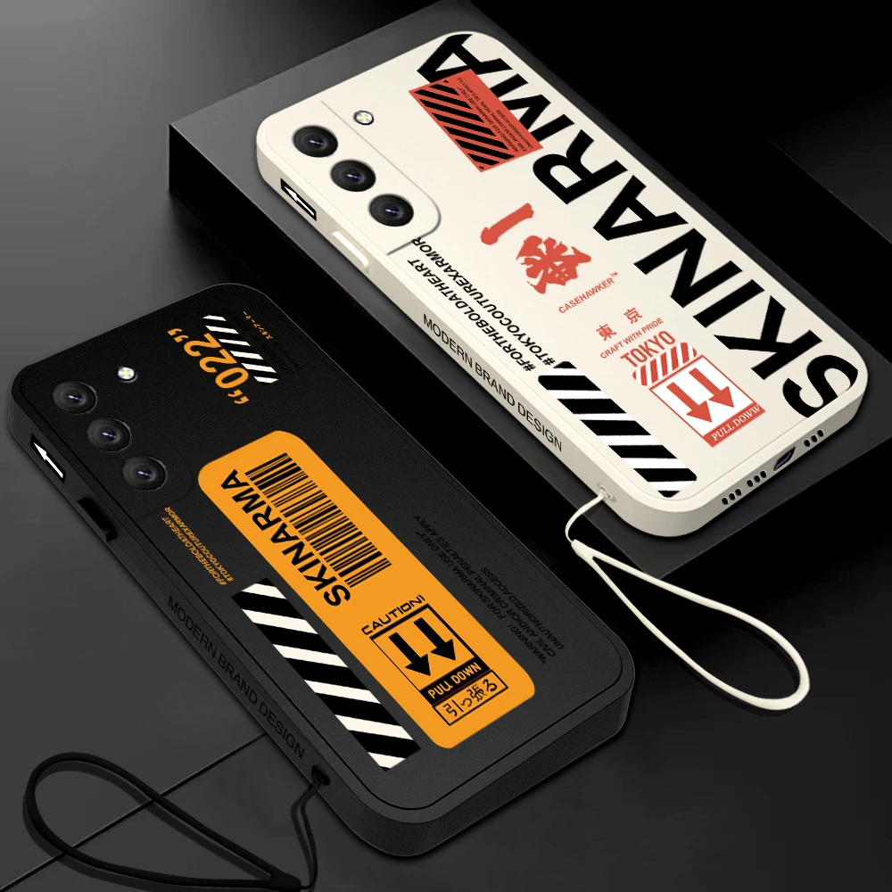 Hot Labels Barcode Skinarma Japan Custodia Per Telefono Per Samsung Galaxy S23 S22 S21 S20 Ultra Fe S10 4G S9 Note 20 10 Plus Con Cordino