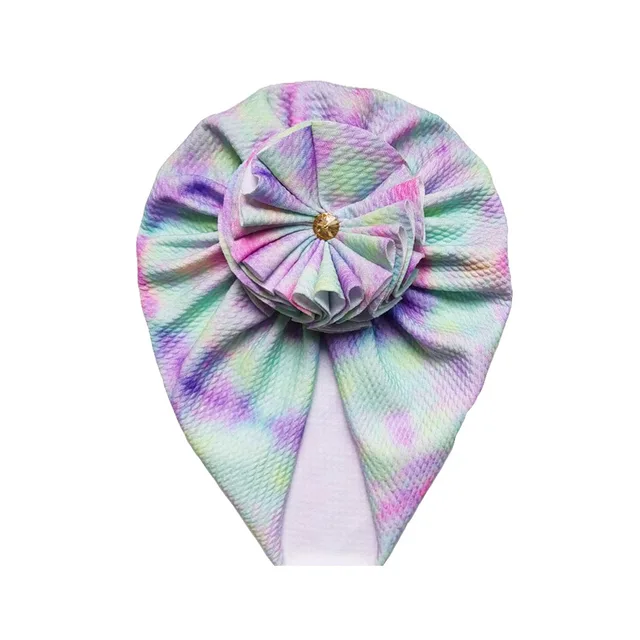 Knot Bow Baby Headbands Toddler Headwraps Baby Flower Turban Hats Babes Caps Elastic Hair Accessories 2021 New 36