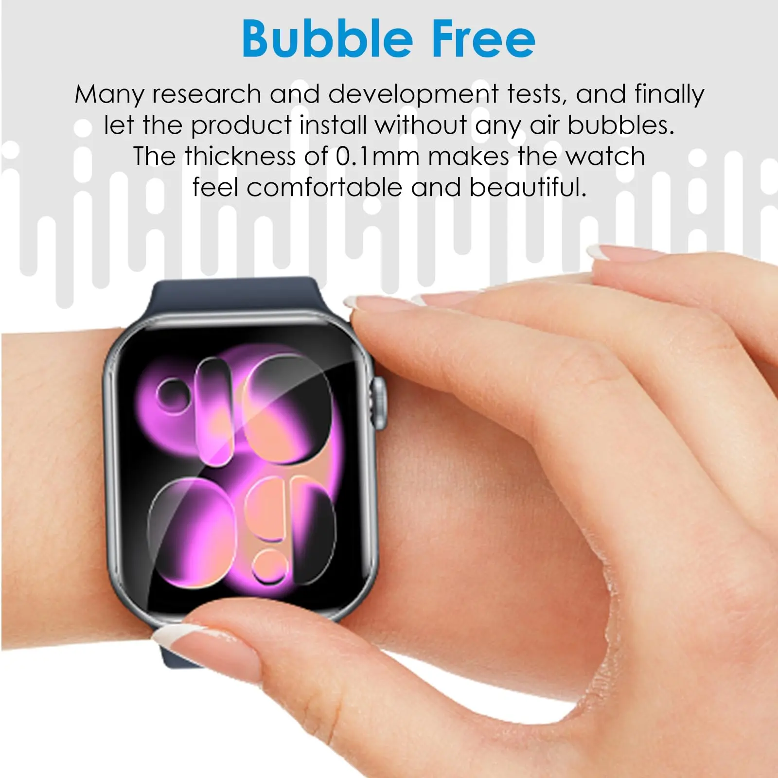 Premium TPU Screen Protector for Apple Watch – Soft, Anti-Scratch, HD Clear Cover (1-10 Pack)