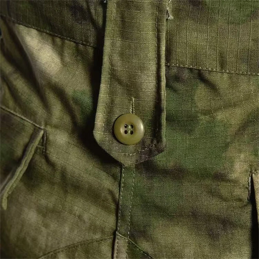 Tactical Tom ACU Green Ruins Color FG Training Tactics Outdoor Combat Hunting Frog Skin Battle Frog Robe Long Sleeve+Pants