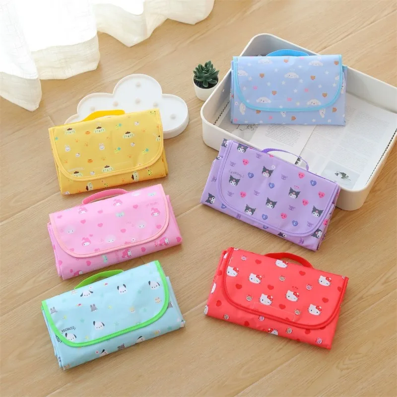 

Sanrio, Hello Kitty My Melody Kuromi Модный складной влагостойкий портативный тканевый коврик для пикника