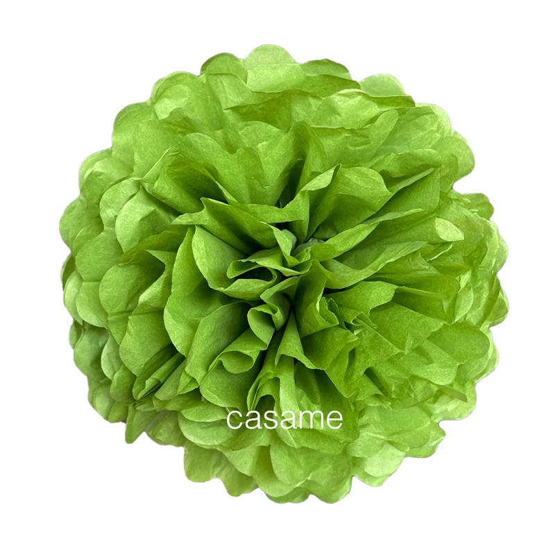 Set of 5 Colorful Tissue Paper Pom Poms for Party and Event Decor
