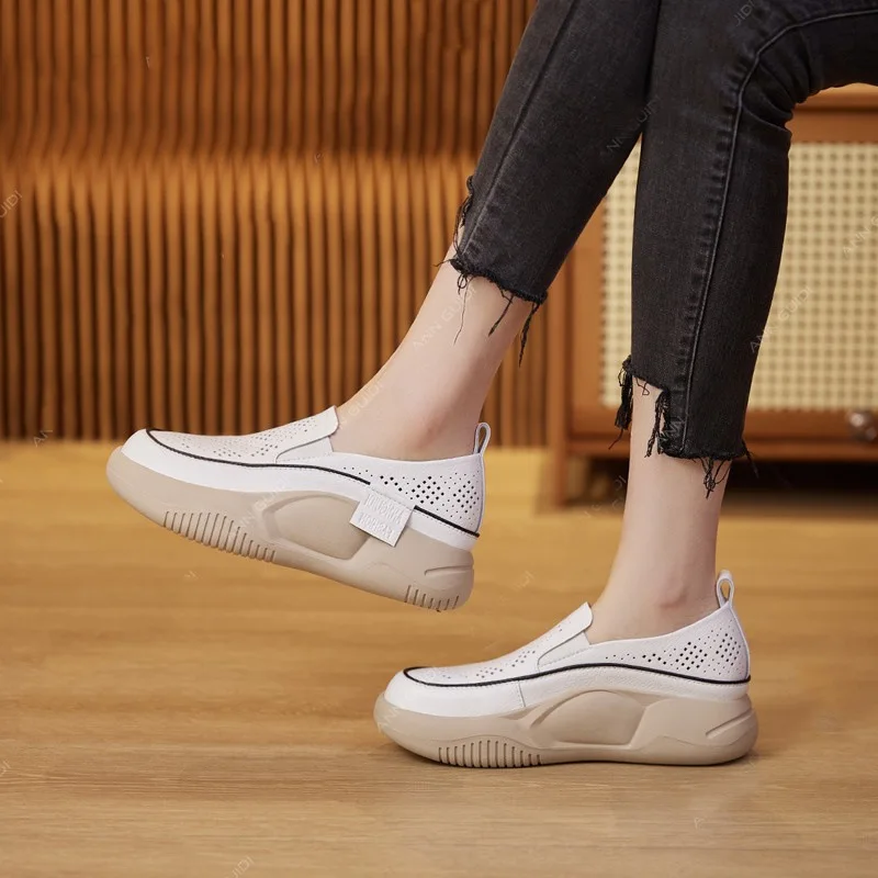 

loafer shoes breathability woman's sneaker height Increasing