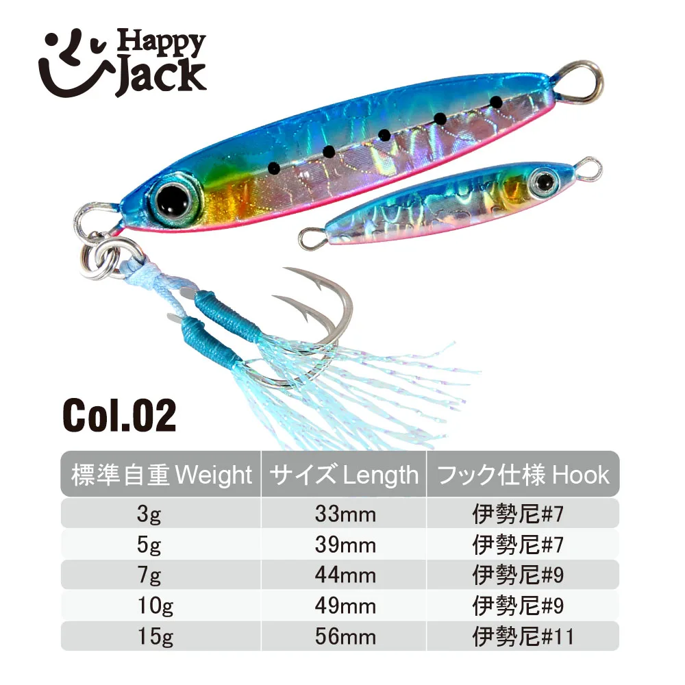 HAPPYJACK Shore Casting Jigging Spoon Micro Jig 3g 5g 7g 10g 15g  Mini jig Fishing Lure Cheap Jig Lure  Artificial Bait Tackle 6