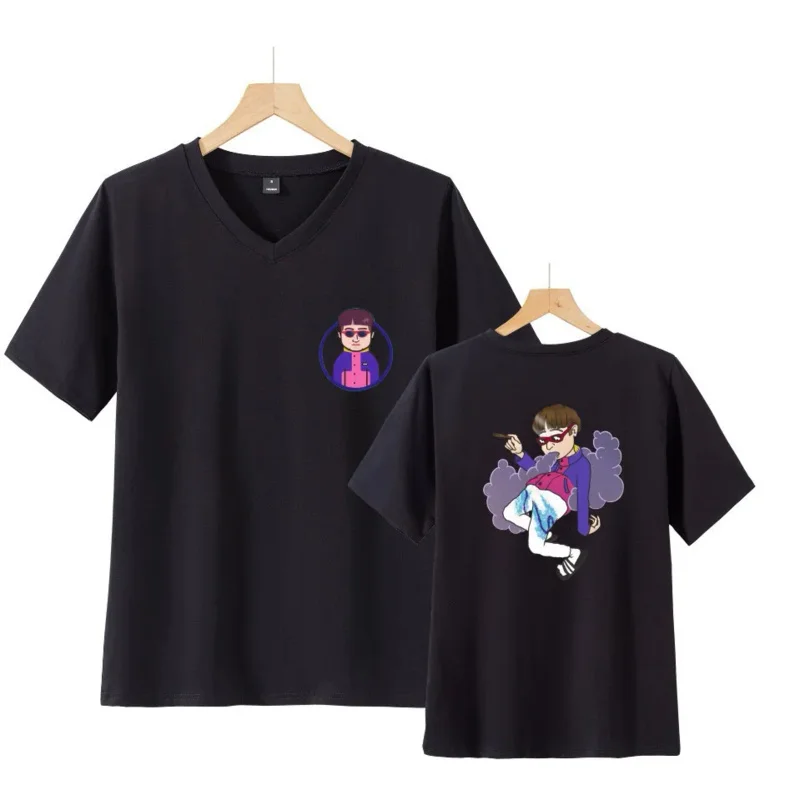 

Футболка унисекс певец Оливер, забавная уличная одежда в стиле хип-хоп с рэппером, крутая с V-образным вырезом, топы в стиле Харадзюку для мужчин и женщин