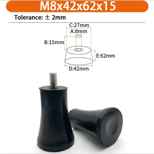 M6 M8 M10 Rubber Adjustable Feet Pad Feet Pad With Screw Table Chair Balck Leveling Foot Pad Furniture Leg Anti-shock Protection - Image 56