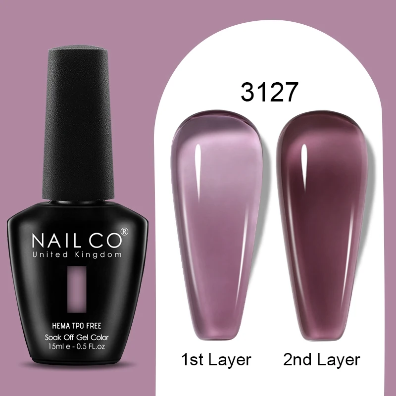 NailCo Jelly Gel Nail Polish - 44 Vibrant Colors