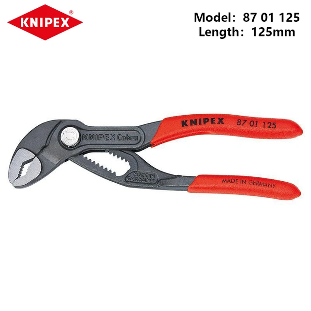 KNIPEX Tools Cobra Water Pump Pliers 8701125 8701150 8701180 8701250  8701300 8701400 - AliExpress