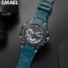 SMAEL 8060 Fashion Brand Alloy Watch Men's Multi functional Cool Dual Display Outdoor Waterproof Electronic Watch 5