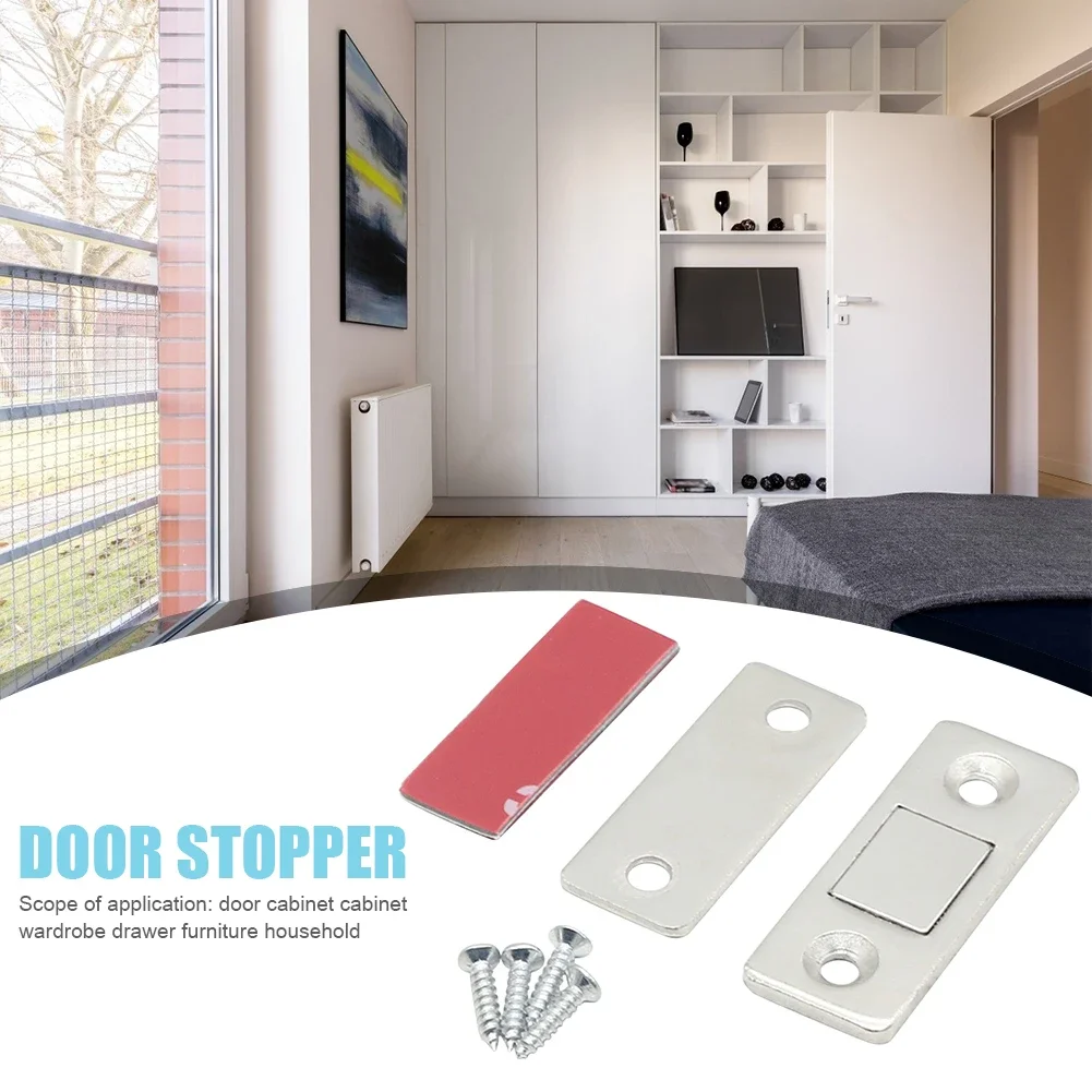 Magnetic Cabinet Catches 20-1sets Ultra Thin Adhesive