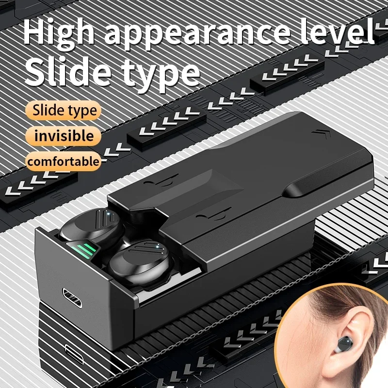 

2024 Newly upgraded TWS wireless earphones, Bluetooth sports earphones with microphone, smartphone waterproof gaming earphones