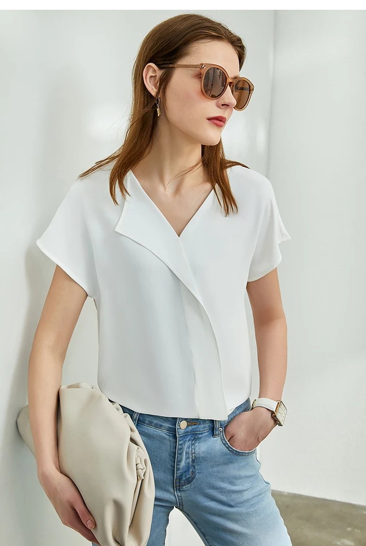 AMII Minimalism Chiffon Shirts & Blouses New Elegant Youth Woman Blouses Loose Fashion Casual Chic Tops Female Clothing 12612026