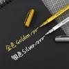 4Pcs DIY Metal Waterproof Permanent Paint Marker PensbGold Silver Craftwork Resin Mold Pen Art painting Supplies 2