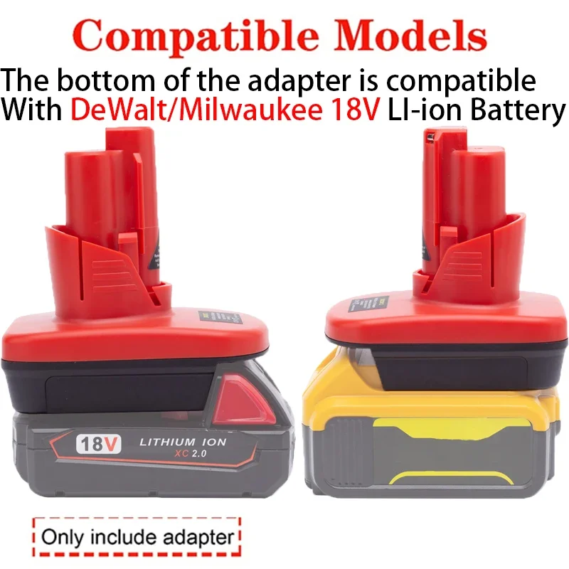 Battery Adapter for Milwaukee 12V Li-Ion Tools to for Milwaukee
