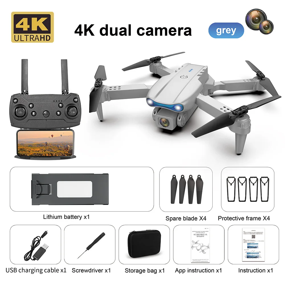 remote control helicopter WLR/C 4K HD Camera FPV 2.4GHz 4CH E99 K3 Pro Foldable 6-Axis RC Drone Quadcopter with Battery helicopter remote control helicopter RC Helicopters