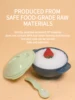 1 Pcs Baby Feeding Bowl Set Spoon With Lid Pp Material Anti Fall Suction Cup Design Food Storage Children's Tableware Bpa Free 1