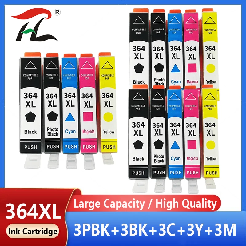 Cartucce Di Inchiostro Compatibili Per Hp 364 Xl 364Xl Deskjet 3522 3070A 3520 Photosmart 5522 7510 5520 5510 5520 6510 6520 7510 7520