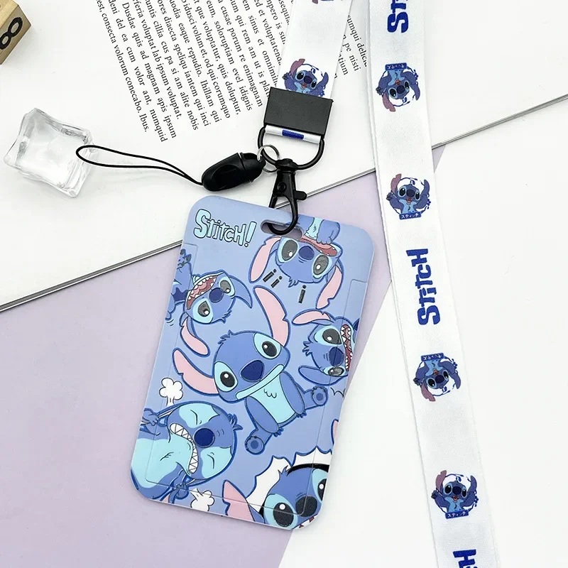 Disney Student Card Lilo & Stitch Sleeve Creative Creative Bus Subway Access Card Storage Cover Protettiva Cartoon Periferiche