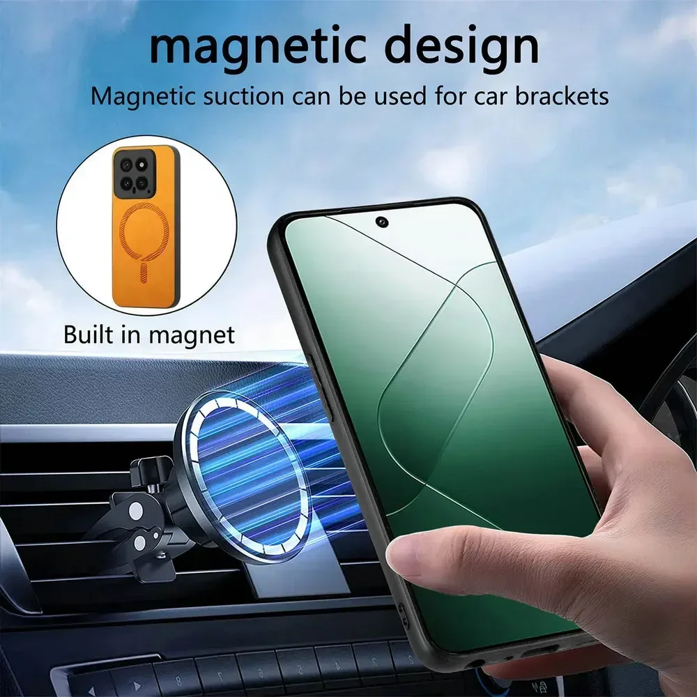 Ultra Thin Magnetic Leather Shockproof Phone Case