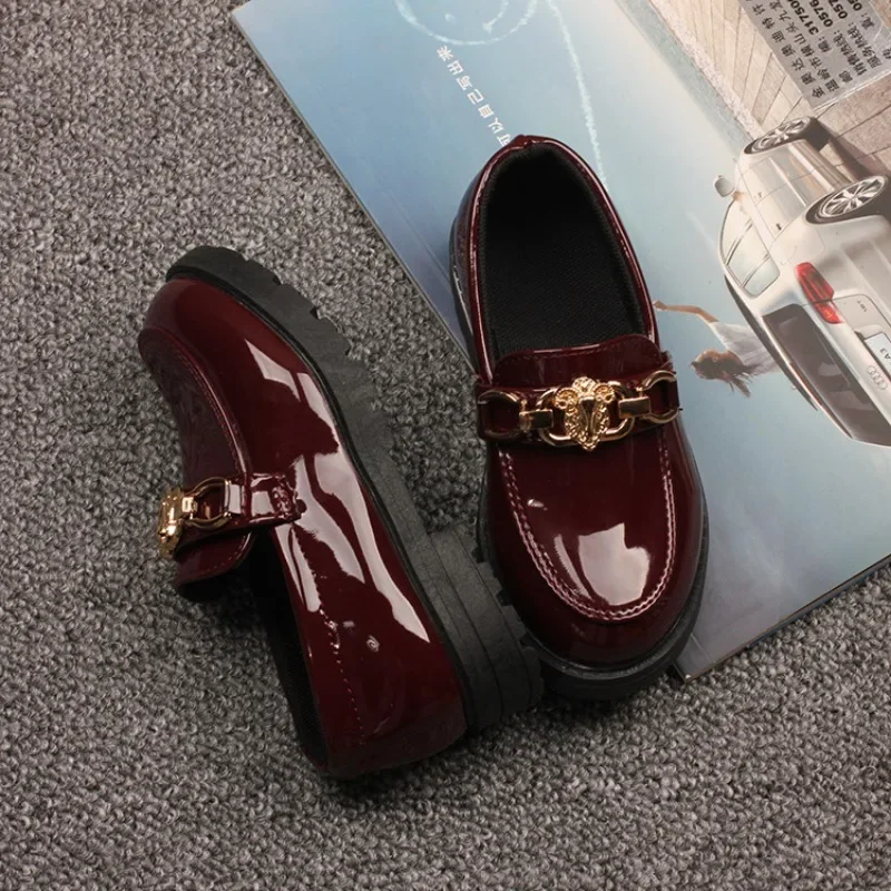 Baby Shoes Girl Small Leather Shoe Soft Soled Princess Shoe Student Performance Trend Sapato Infantil Para Menina Chaussure leather shoes girls shoes