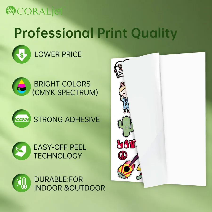Self-Adhesive Matte Sticker Photo Paper Compatible Inkjet Printer Decal Crafts 20/50 Sheets printable sticker paper sticker paper photo paper photo printing paper