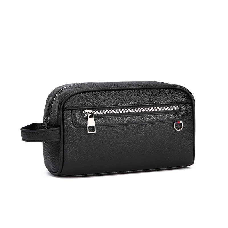 Men's Premium PU Leather Business Clutch Bag with Waist Strap