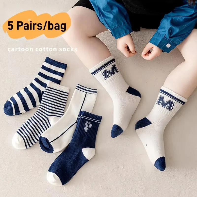 1-9T Kids Boys Girls Socks Autumn Cozy Sock Cute Bear Pattern Cotton Socks Children - Image 5