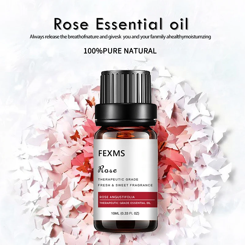 Rose Essential Oil 100% Pure Aromatherapy Oil Best Grade Rose Oil For