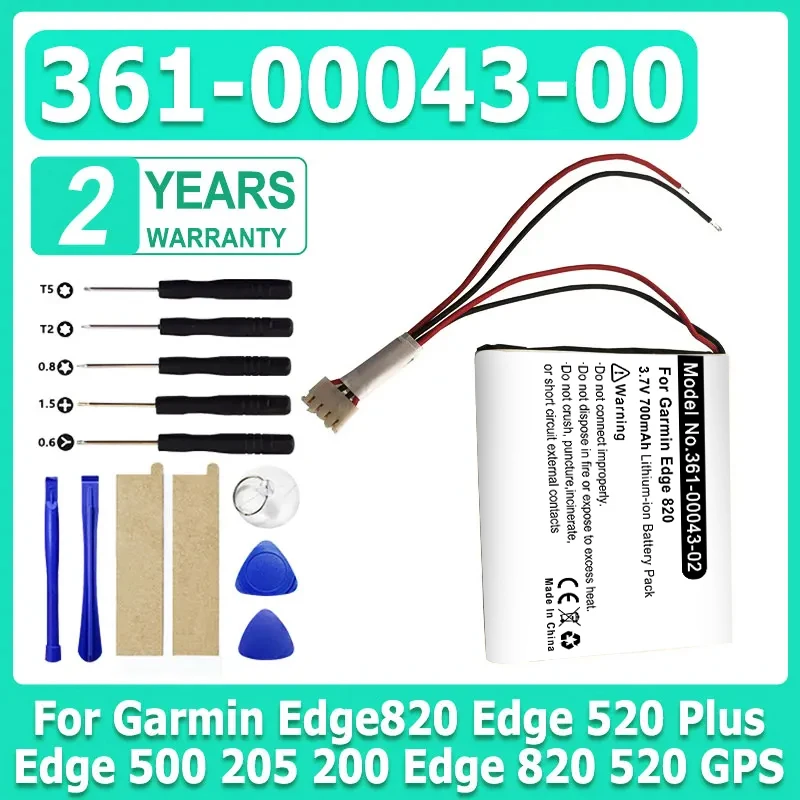 361-00043-00 Replacement Battery For Garmin Edge820 Edge 520 Plus