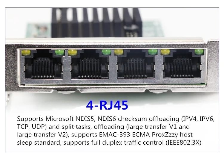 1Port 4Speed 5GBase-T EtherNetネットワークカード 1Port 4Speed 5GBase-T EtherNetネットワークカード