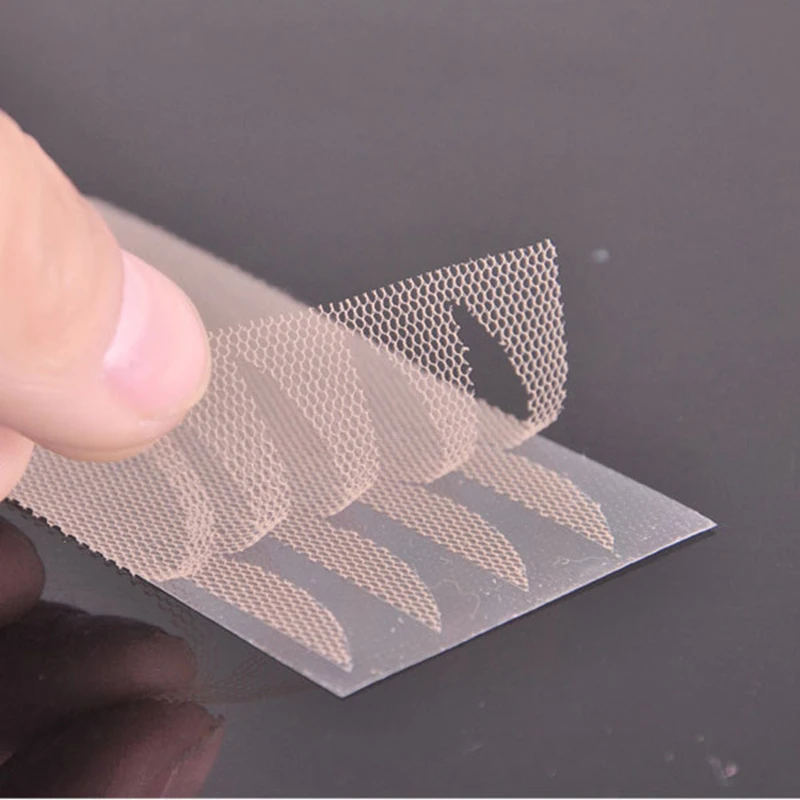 Double Fold Eyelid Tape 240pcs/set Lace Eyelid Sticker Women Make Up Eyeliner Tapes Invisible Mesh Double Eyelid Tape for Eyes Makeup Beauty Tool
