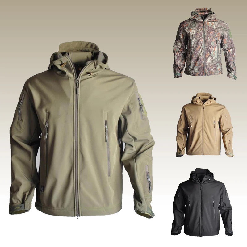 

Waterproof and Windproof Men's Outdoor Hiking Sports Jacket Army Combat Jacket Camo Hunting Jacket Tad Soft Shell Tactical Suit