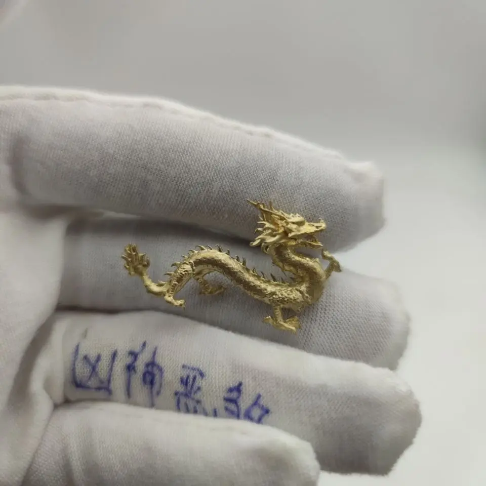 

Chinese Wind Divine Dragon Twelve Zodiac Zodiac Green Dragon Five Claw Gold Dragon Pure Copper Ornament