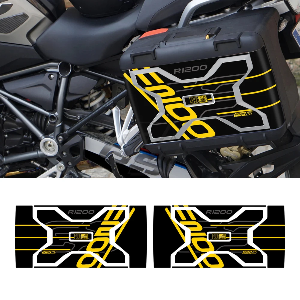 Motorcycle Side Box Panniers Sticker trunk decorate Decal For BMW Vario Case 2013-2020 W/ R1250GS Triple Black Decal new mannequin necklace display holder velvet durable black jewelry pendant display stand show decorate jewelry display hot