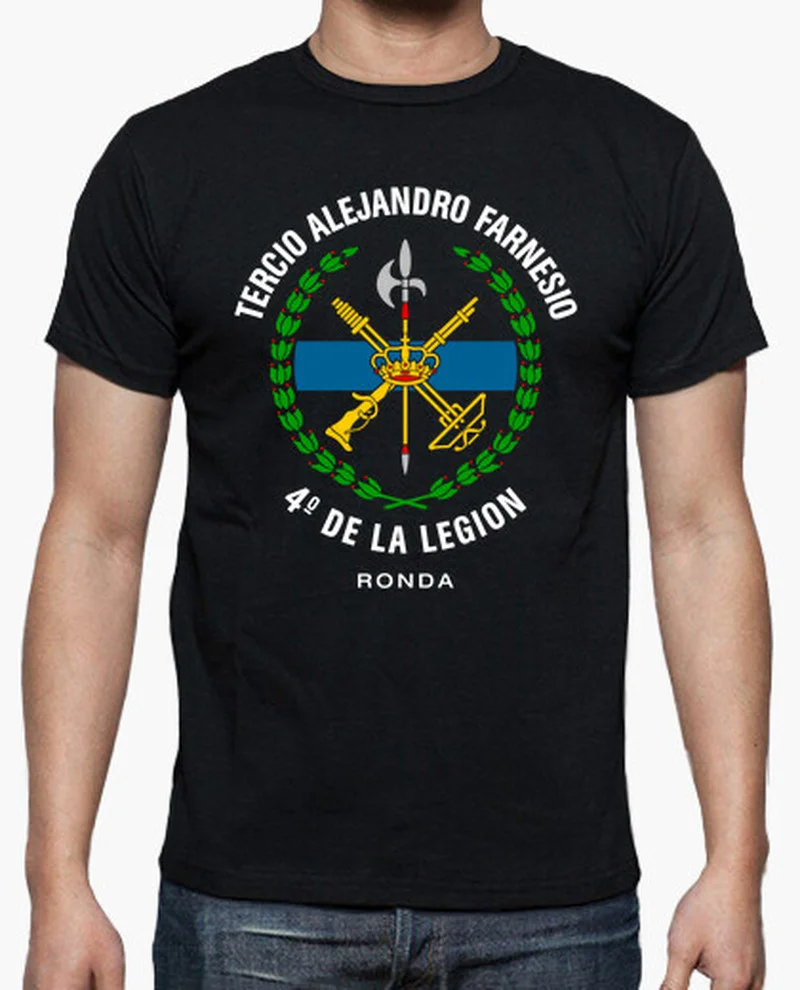 

TERCIO ALEJANDRO FARNESIO 4º LA LEGIÓN Men T-Shirt Short Sleeve Casual 100% Cotton O-Neck Summer T Shirt