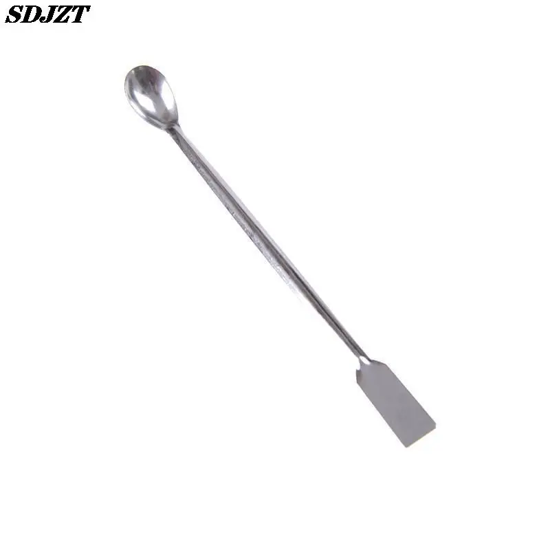 lab supplies Horn Spoon,Medicinal ladle with Spatula,Home Household Handy Tools Length 200mm Laboratory Supplies for Teaching