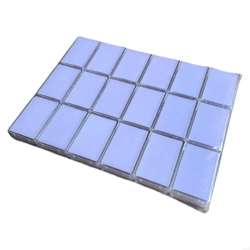 18Pcs Crystals Clear Display Cases With Soft Interior for Elegant Jewelry Storage and Retail Showcase