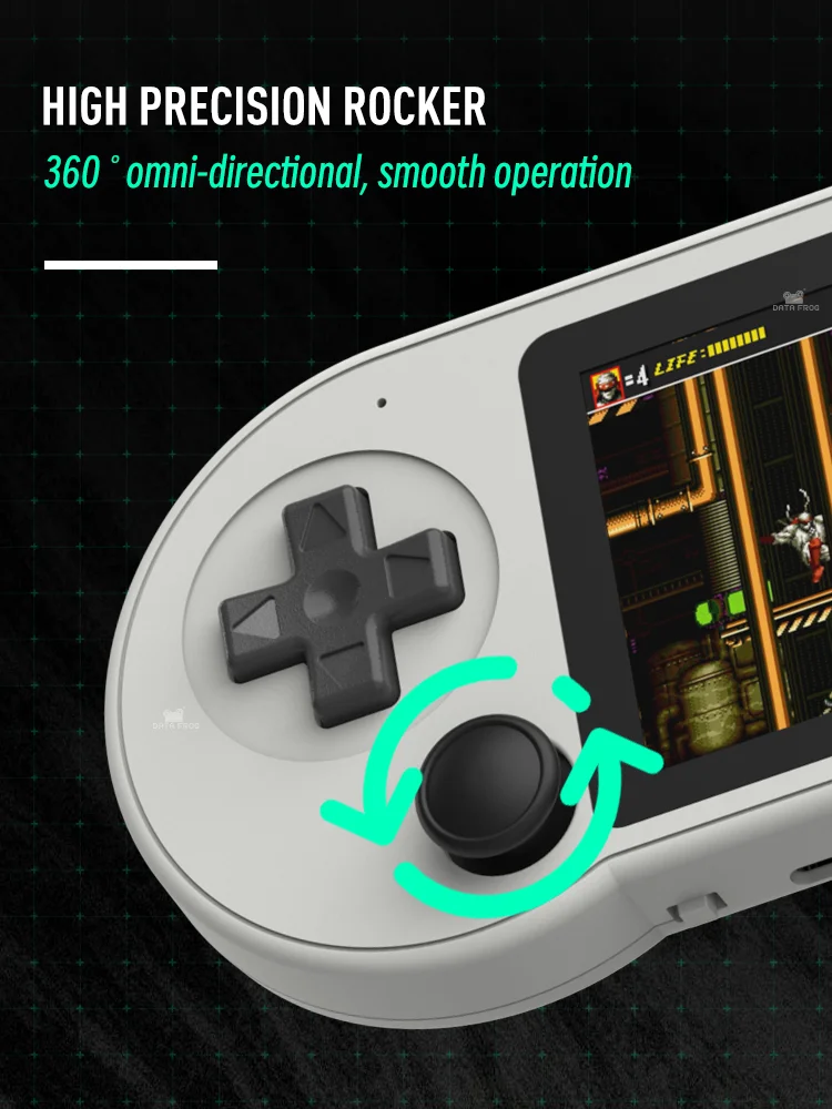 ゲーム DSlite PSP2000 DATA FROG SF2000 Portable Handheld Game Console 3 Inch IPS