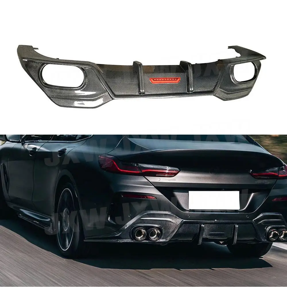 

Dry Carbon Fiber Car Rear Bumper Lip Diffuser Spoiler For BMW 8 Series 840i G14 G15 G16 2019 2022 FRP Body Kits Car Styling