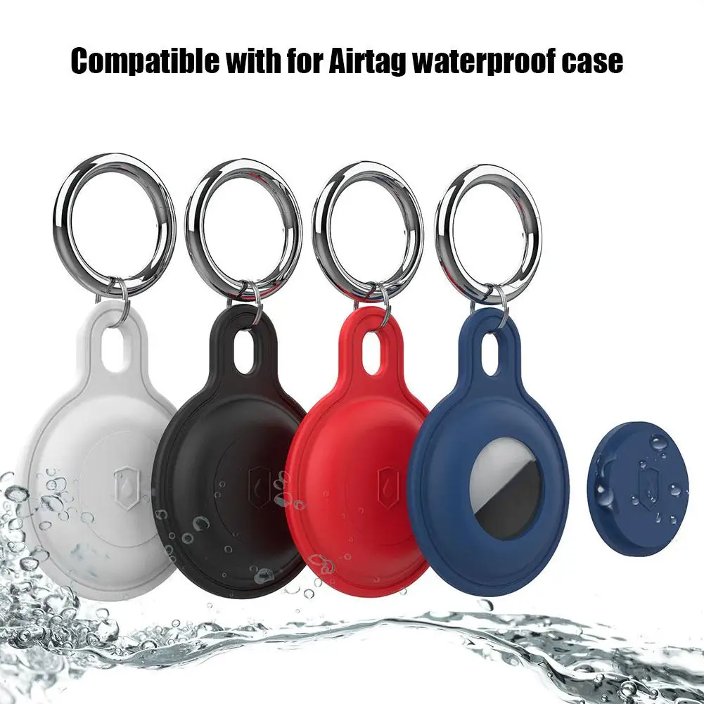 Custodia Protettiva In Silicone Per AirTag, Con Portachiavi, Resistente E Leggera, Marca Rome Tech