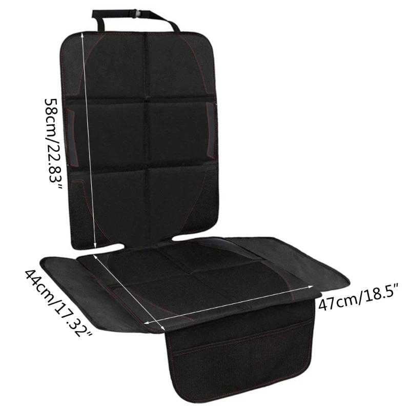 Universal Children Safety Seat Anti-Slip Mat Black Anti-Scratch Pad Waterproof Car Seat Protective Cover for Baby Kid Protection