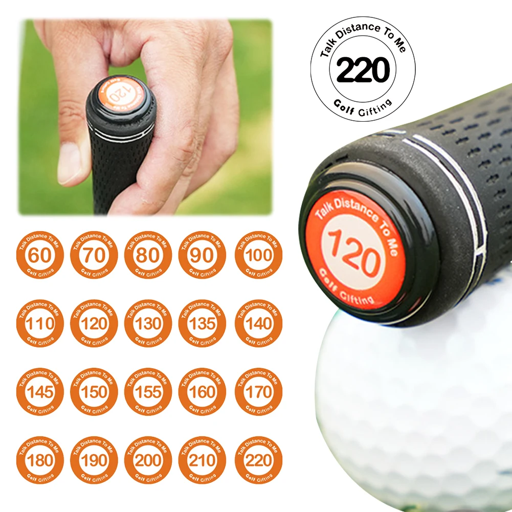 20Pcs Golf Ball Position Marker Self Adhesive Golf Club Distance Mark Ball Markers Reusable for Men Women Golfers